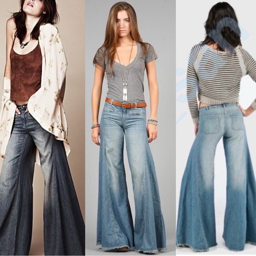 Free People Vintage Rare Find The Original Extreme Wide Leg
Flare Jeans - Picture 7 of 15